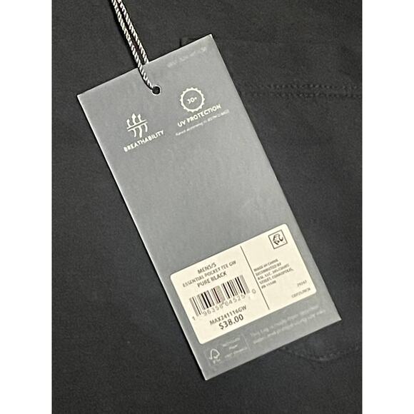 NWT VRST Men's Pocket TShirt Size S Black - Picture 2 of 3